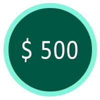 donation 500 symbol